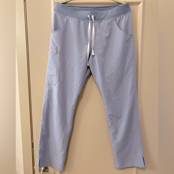 Figs Pants & Jumpsuits Vapor Blue Space Dye Kade Cargo Figs Scrub